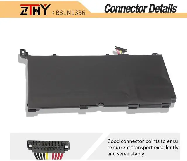Alt view image 4 of 5 - ZTHY B31N1336 Laptop Battery Replacement for Asus VivoBook S551 S551L S551LA S551LB S551LN V551L V551LB A551L K551L K551LA K551LB K551LN R553L R553LF R553LN Series A42-S551 C31-S551 11.4V 48Wh