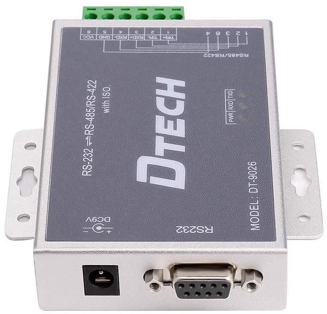 Alt view image 4 of 5 - DTECH Active Isolated RS232 to RS485 RS422 Converter with RJ45 Serial Port Terminal Board Power Adapter DB9 Cable Optical Isolation Protection 2.5kV