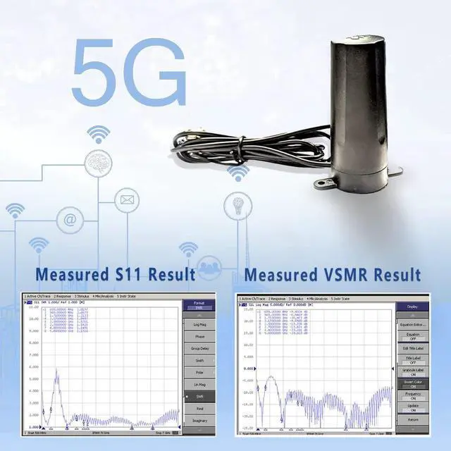 Alt view image 3 of 5 - Maswell Cellular Antenna 600-6000 MHz 5G 4G WiFi6 Magnet and Screw Mount Cost Effective for IoT and Vending Machines TS9 SMA Male RP SMA Plug Outdoor Cabinet IoT Antenna NOT for Boosting
