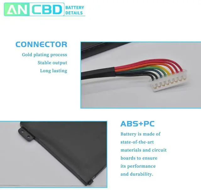 Alt view image 3 of 5 - AP19B5L Laptop Battery for ACER Aspire 5 A515-43 A515-43G A515-52 A515-52G/Swift 3 SF314-42 SF314-512/Vero AV15-51/TravelMate P2 TMP214-41 TMP215-41 Series KT00405010 4ICP5/61/71 15.4V/54.6Wh 4-Cells