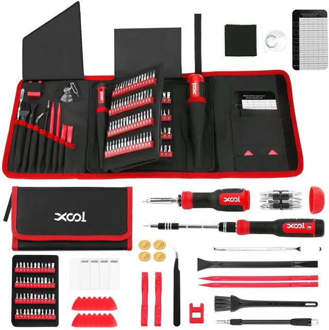Main image of XOOL 200 in 1 Precision Screwdriver Set, Electronics Repair Tool Magnetic Driver Kit with 164 Bits for Phone, MacBook, Computer, Laptop, PC, Tablet, PS4, Xbox, Nintendo, Game Console