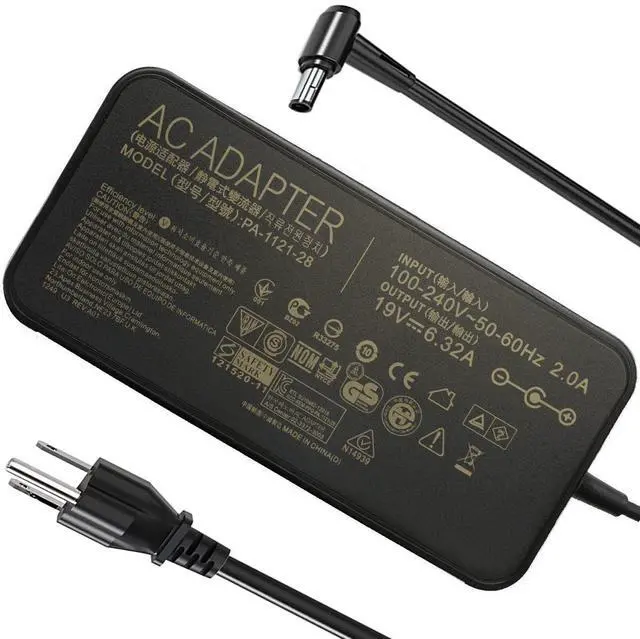 Main image of LVYATUO 120W 19V 6.32A Power Adapter PA-1121-28 A15-120P1A AC Power Charger Compatible Asus ROG GL502VT GL502V GL502 GL502VT-DS71 N750 N500 G50 N53S N55 Gaming Laptop
