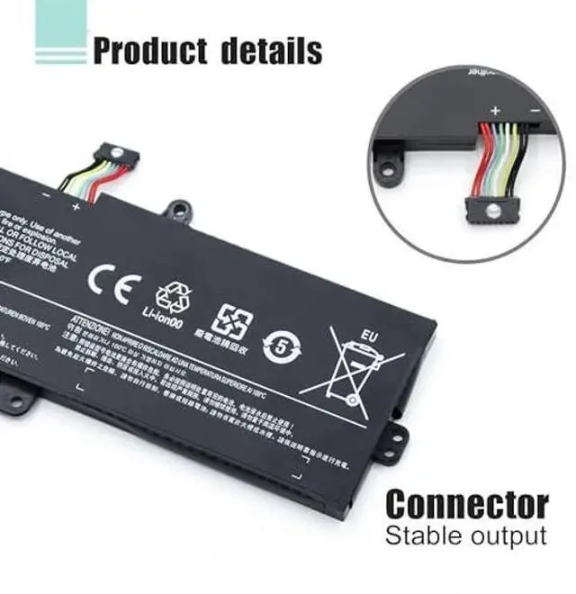 Alt view image 3 of 5 - BOWEIRUI L16C2PB2 L16M2PB1 Laptop Battery Replacement for Lenovo IdeaPad 330 Battery 330-15IKB 320-15IKB 320-15AST 320-17IKB S145-15AST 320-15ABR 320-14AST Series L16L2PB2 L16L2PB1 L16S2PB1 L16C2PB1
