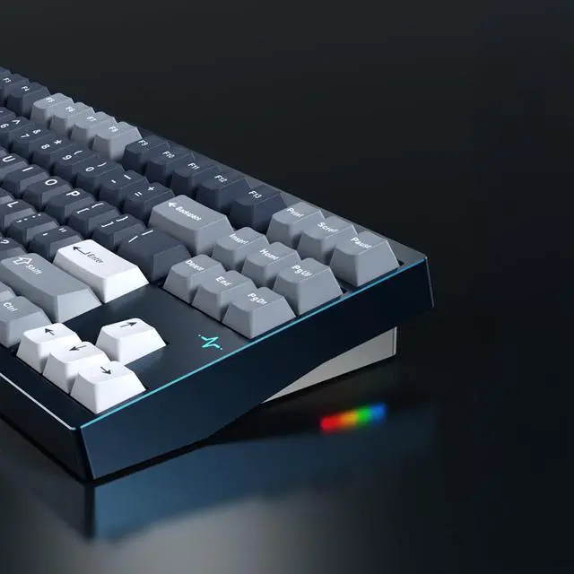 Alt view image 5 of 5 - KEEBMONKEY WOBKEY Crush 80 Reboot CNC Aluminum 5-Second Quick-Release Triple-Mode Connectivity Mechanical Keyboard with Superior Acoustics (Pro Silver)