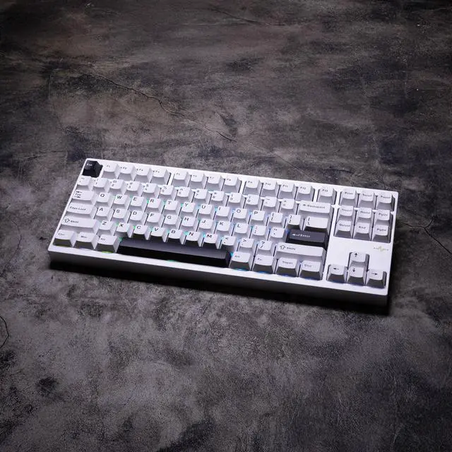 Alt view image 3 of 5 - KEEBMONKEY WOBKEY Crush 80 Reboot CNC Aluminum 5-Second Quick-Release Triple-Mode Connectivity Mechanical Keyboard with Superior Acoustics (Pro Silver)
