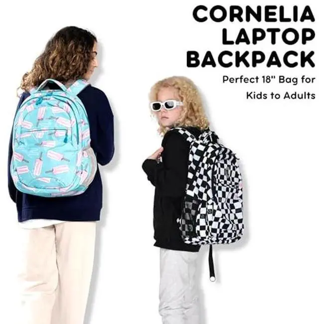 Alt view image 2 of 5 - J World New York Cornelia School Backpack for Kids. Cute Womens Laptop Bookbag, Galaxy, 18 X 12.5 X 8 (H X W X D)