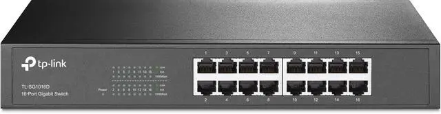 Alt view image 2 of 4 - TP-Link 16 Port Gigabit Switch Metal (tl-sg1016d) -