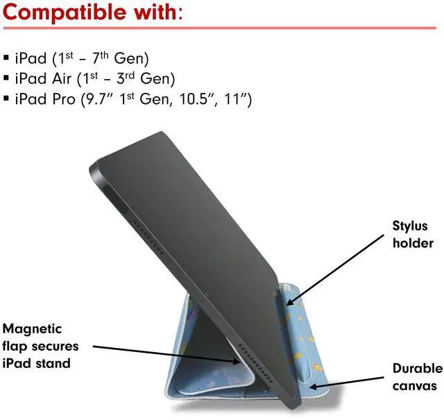 Alt view image 2 of 5 - Sonix x Sanrio Sleeve, Foldable Case and Stand Compatible with iPad and Tablet Devices (Hello Kitty + Care Bears)