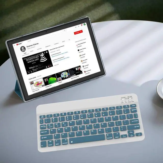 Alt view image 5 of 5 - Android 14 Tablet, 10 Inch 8GB RAM+64GB ROM+1TB Expand, 1.8Ghz Quad-core Processor, 2 in 1 Tablets with Keyboard Mouse Case Stylus, 8MP Camera, 6000mAh Battery, 1280*800 HD Screen, 5G WiFi 6 Tablet PC
