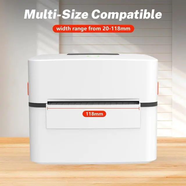 Alt view image 2 of 5 - miemieyo 4x6 Shipping Label Printer with A Built-in Label Bin  USB Thermal Printer Fast, Easy Setup, Supports iOS, Android, Windows, Mac