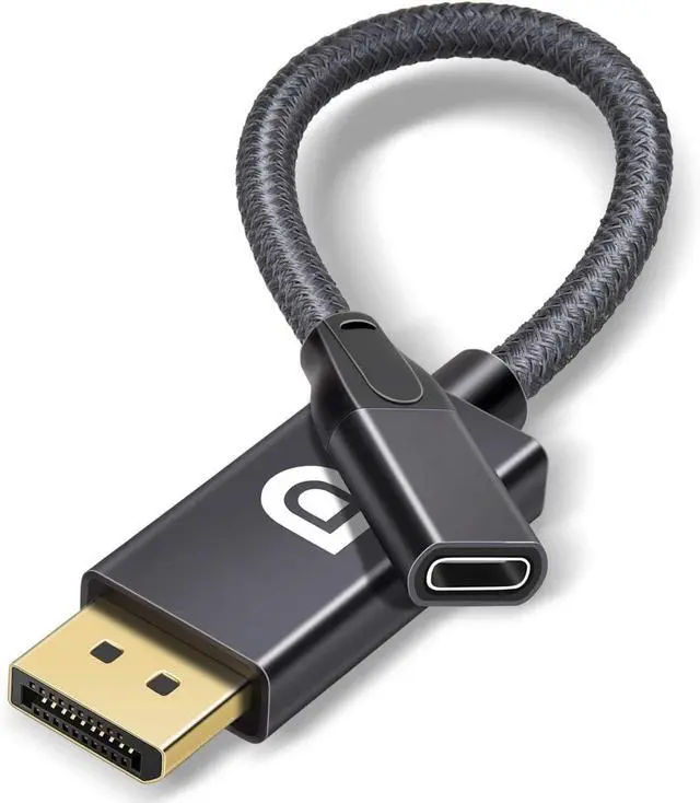 Main image of USB C Female to DisplayPort Male Cable Adapter,Bi-Directional USB Type C 3.1 Input to DP Ouput Converter,4K 60Hz USBC Thunderbolt 3 Adapter for New MacBook Pro,Mac Air,Chromebook Pixel and More