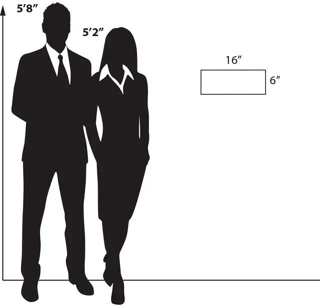 Alt view image 5 of 5 - Azar Displays 122040 16-Inch W by 6-Inch H Wall Mount Acrylic Frame Pack of 10 - Clear Acrylic Wall Frame with Sticky Back - Floating Wall Sign Holder - Adhesive Office Sign - Frameless Picture Frame