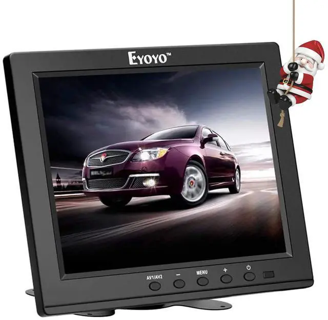 Main image of Eyoyo 8 Inch HDMI Monitor Small LCD Screen Mini Monitors 1024x768 4:3 TFT HD CCTV Security Display with Speakers HDMI VGA BNC AV YPbPr Input for Computer PC Laptop RasPi Camera