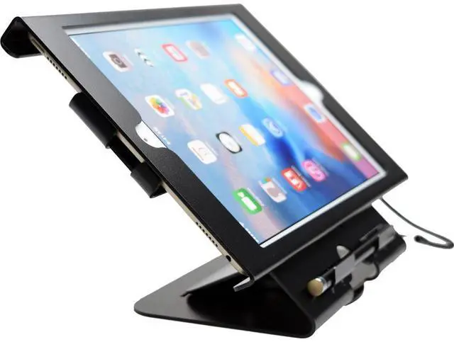 Alt view image 2 of 5 - CTA Digital PAD-DSCK Dual Security Compact Kiosk for iPad (2017), iPad Air, and iPad Pro 9.7, iPad (gen. 2-4)