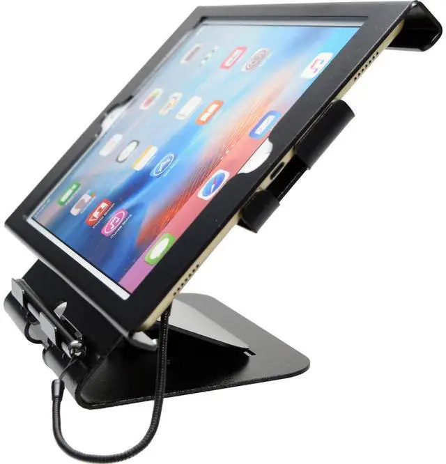 Alt view image 3 of 5 - CTA Digital PAD-DSCK Dual Security Compact Kiosk for iPad (2017), iPad Air, and iPad Pro 9.7, iPad (gen. 2-4)