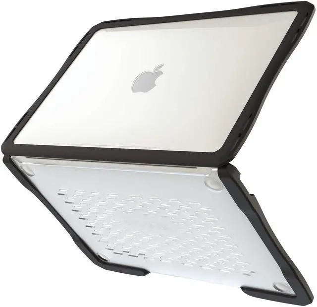 Main image of Air Hard Shell Case for MacBook Air 13 Inch M4, M3, M2, Student-Proof K-12 Clear Hard Case (1-Pack)