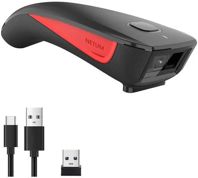 Main image of NETUM Bluetooth Mini 2D Barcode Scanner, 3-in-1 Pocket Automatic Wireless QR Bar Code Scanning Work with Windows, Android, iOS, Tablets or Computers - C990