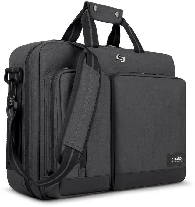 Main image of Solo New York Urban Carrying Case (Briefcase) for 15.6" Notebook - Gray, Black, 12.5" x 17" x 5" (UBN310-10)