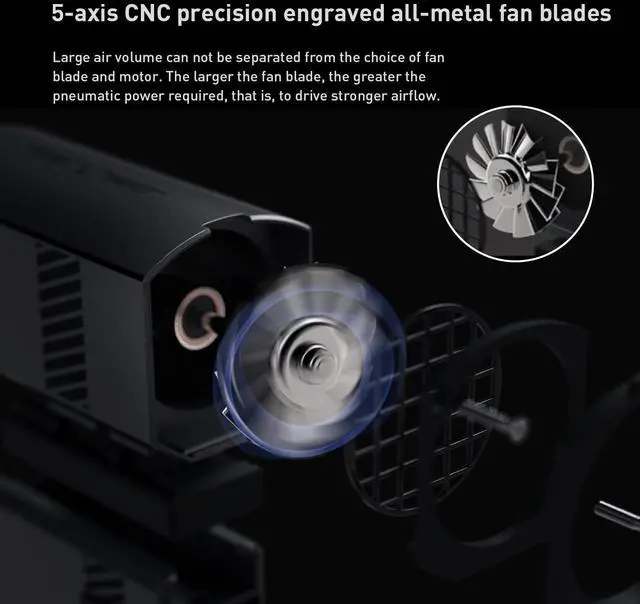 Alt view image 3 of 5 - Compressed Air Duster & Vacuum Cleaner All-in-One 100000 RPM, Electric Air Duster - 3 Gear Adjustable,Cordless air Blower Cleaner for Camera,Computer,Car,Drone,precise instrument,outdoor travel