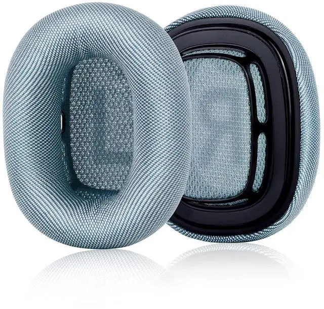 Alt view image 5 of 5 - JECOBB Replacement Earpads with Mesh Fabric & Memory Foam Ear Cushions Compatible with Apple AirPods Max Headphones ONLY(Sky Blue)