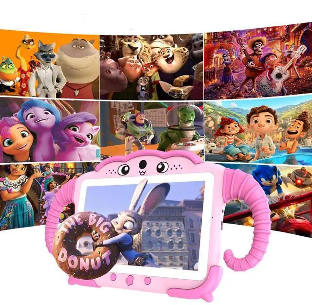 Alt view image 3 of 5 - YosaToo Kids Tablet 7 inch Tablet for Kids Toddlers Tablet with Case WiFi Dual Camera, Kids Android Learning Tablet Kids Software Installed Parent Controls for Boys Girls