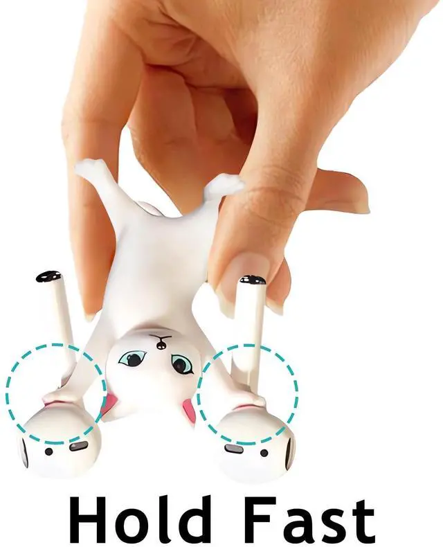 Alt view image 2 of 5 - 5 Pcs Cat Pen Holder Airpod Holder Stand,Anime Raising Hands Dancing Cat Model Desk Decor Funny Office Desk Decor for Women Girls