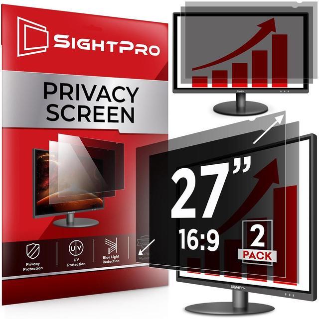 Main image of SightPro 27 Inch 16:9 [2 Pack] Computer Privacy Screen Filter for Monitor - Privacy Shield and Anti-Glare Protector