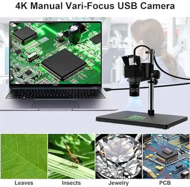 Alt view image 4 of 5 - IFWAETR 4K USB Camera 5-50mm 10X Optical Manual Lens 2160P Close up Zoom in and Out Web Camera Video Conference Live Streaming Lightburn PC Computer Plug and Play for Linux Windows Mac OS