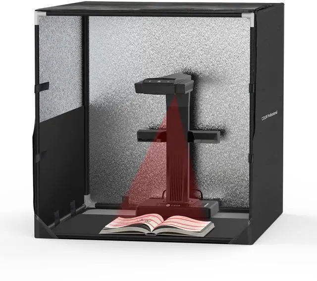 Alt view image 2 of 5 - CZUR ET18 Pro Book Scanner and Portable Studio Box Bundle