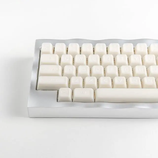 Alt view image 2 of 5 - ULTRAEQUIP White Jade Keycaps, 160 Keys Double Shot PBT Keycaps RSA Profile, Translucent Shine Through, Custom Set with Split 7U Spacebar for Alice ISO ANSI 60, 75, 80, 95, 100% Mechanical Keyboard