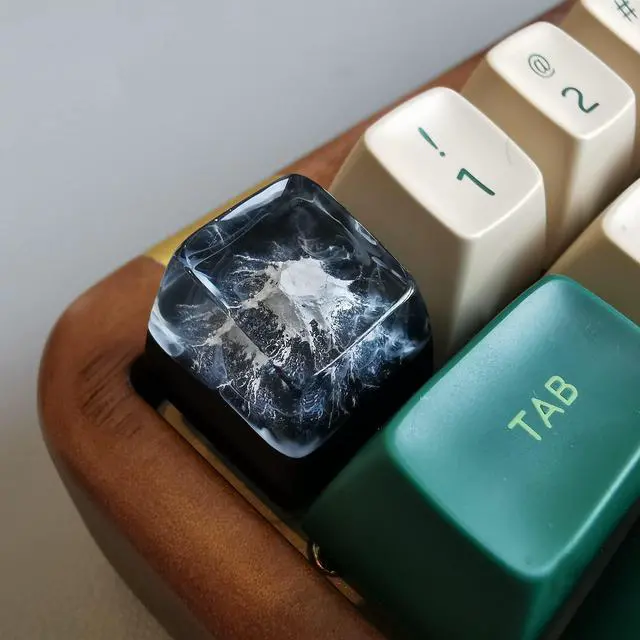 LINWIN Mechanical Keyboard Keycap Transparent Keycap Fog Style Mountain ...