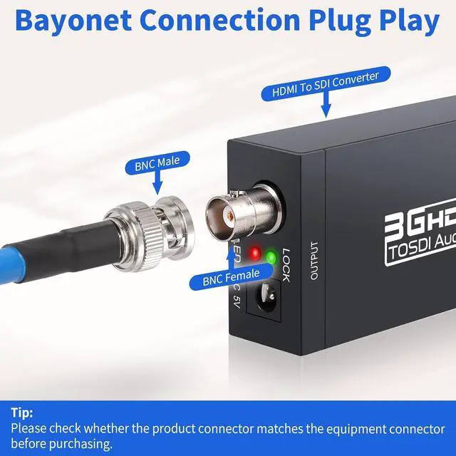 Alt view image 5 of 5 - Superbat 3G 6G SDI Cable 200ft 75ohm BNC SDI Video Cable Belden 1694A Supports 6G-SDI 3G-SDI HD-SDI 4K/8K Video Security Camera Converter