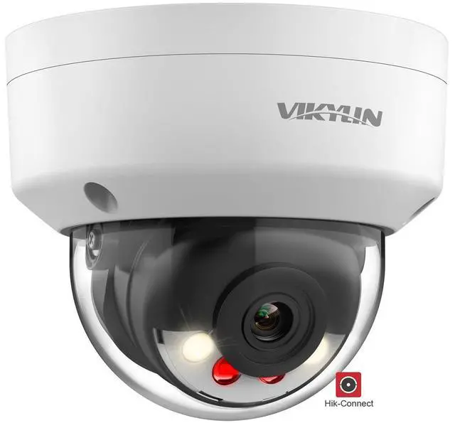 Main image of VIKYLIN 5MP IP PoE Vandal Dome Camera, Smart Hybrid Light Color Night Vision, AI Human Vehicle Detection, Outdoor Security Camera with One Way Audio, H265+, Hikconnect/SADP/iVMS4200,