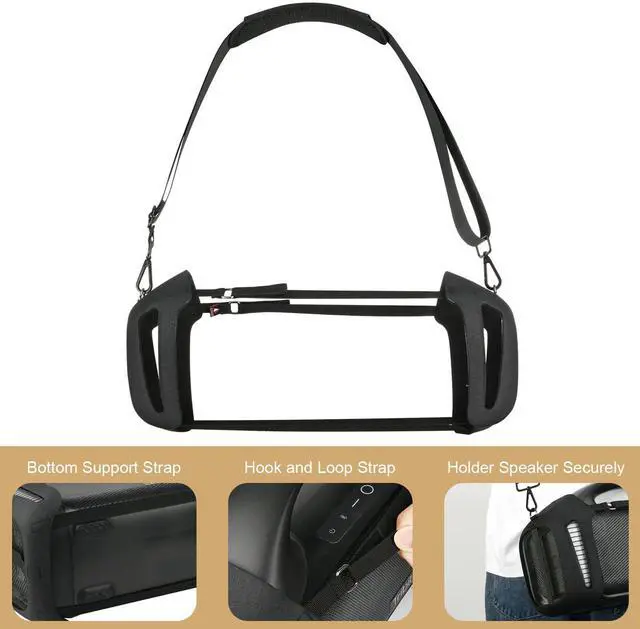 Alt view image 5 of 5 - TXEsign Travel Carrying Case for Tribit StormBox Blast Portable Speaker, Hard EVA Protective Case Adjustable Shoulder Strap Carrier Holder for Tribit StormBox
