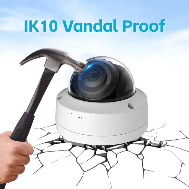 Alt view image 5 of 5 - RICHSECU DS-2CD2143G2-I 2.8mm HIK 4MP AcuSense PoE Fixed Dome IP Camera Outdoor Indoor with Human/Vehicle Detection, H.265+, 98ft IR Night Vision, IP67 Waterproof, Compatible with HIK NVR/Hik-Connect