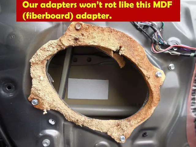 Alt view image 2 of 3 - 8" Subwoofer Speaker Spacers Depth Extender Extending Rings - 1" thick - ID: 7 1/8" OD: 8 7/8" - 1 Pair - SSK8XXK - Stackable - Perfect For Framing Fiberglass Enclosures