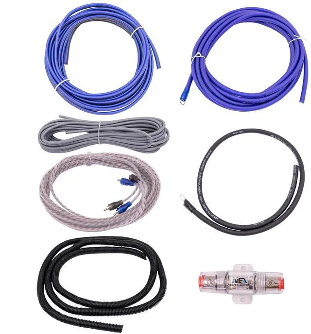 Main image of Elite Audio Entry Series Full Amplifier Install Kit - 2000W Max Power, 4-Gauge Power & Ground, Mini ANL Fuse & Holder, 17ft 2-Ch RCA Cable, 16-Gauge Speaker Wire (Model: EA-OB04G)