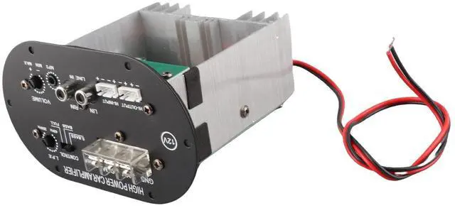 Alt view image 2 of 4 - Car Audio Amplifier Board,120W 12V Pure Full Tone Bass Subwoofer Auto Stereo Speaker Amp, 2?Way Auxiliary Input for Computer Mobile Phone MP3