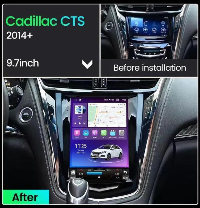 Alt view image 5 of 5 - Car Stereo Radio for Cadillac ATS ATSL XTS CTS SRX