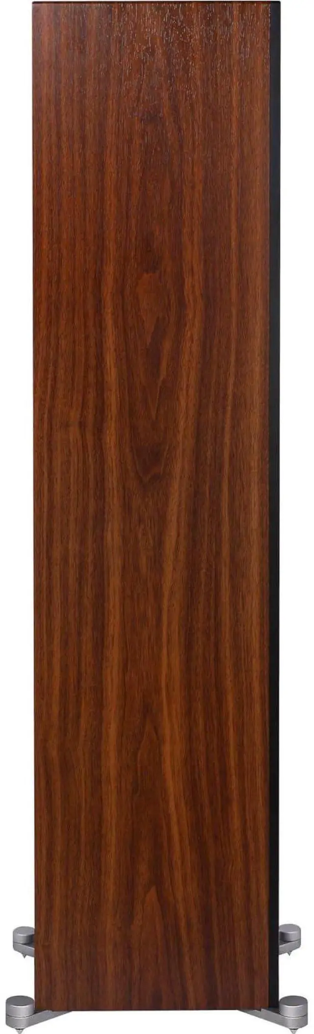Alt view image 4 of 5 - ELAC Debut Reference Floor Standing Speaker, Walnut or Oak Single Tower Speaker for Home Theater, Black Baffle with Walnut Sides