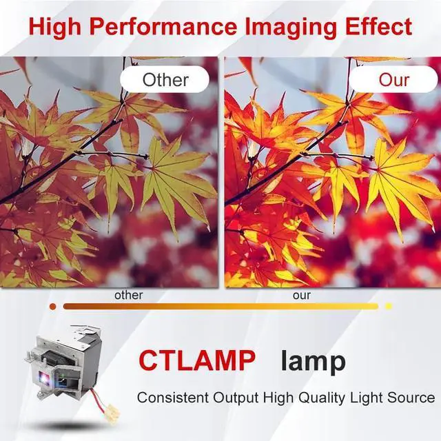 Alt view image 4 of 5 - CTLAMP A+ Quality SP_LAMP_024 Replacement Projector Lamp Bulb with Housing Compatible with INFOCUS SP-LAMP-024 IN24 IN26 IN24EP W240 W260