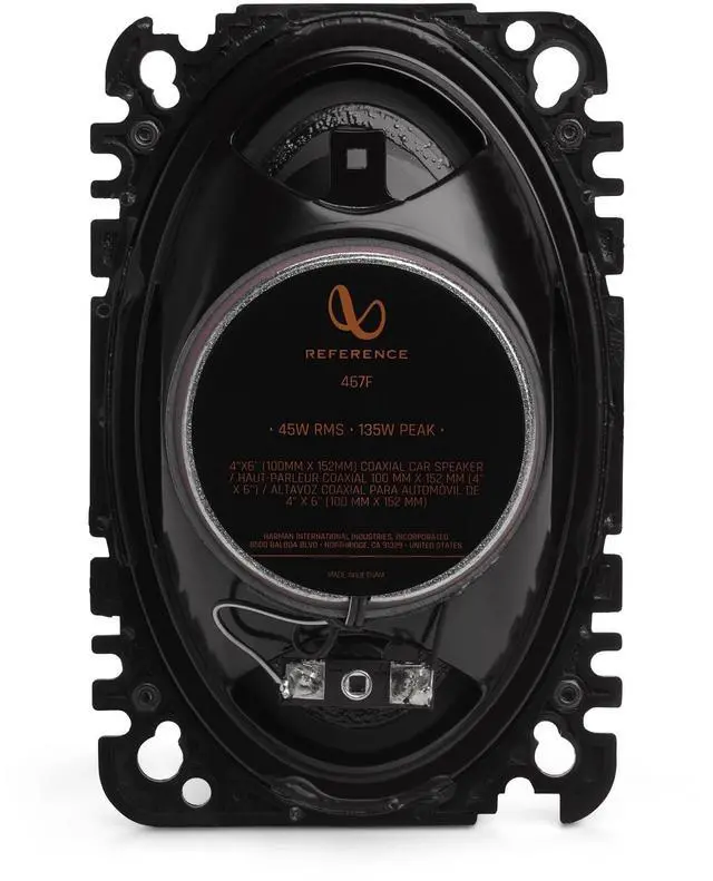 Alt view image 4 of 5 - Infinity REF467F Reference Series 4x6 Extreme-Performance Automotive coaxial Speakers