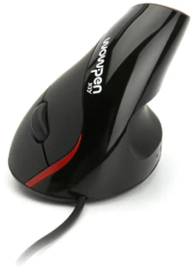 Main image of Wow Pen Joy WP-012-BK-E Vertical Ergonomic Optical Mouse, Right Hand (Black)