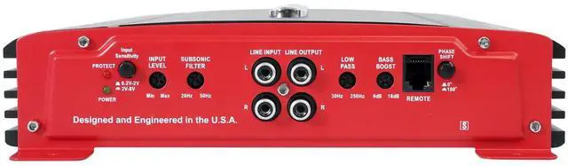 Alt view image 5 of 5 - Crunch PX-2025.1D Power X Series 2,000-Watt-Max Monoblock Class D Amp with Wired Bass Remote