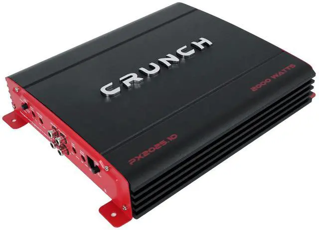 Alt view image 4 of 5 - Crunch PX-2025.1D Power X Series 2,000-Watt-Max Monoblock Class D Amp with Wired Bass Remote