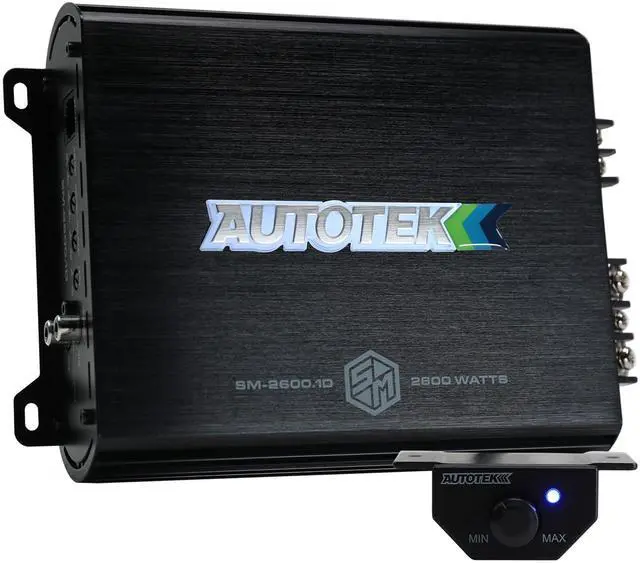 Main image of Autotek Street Machine 2600W 2 Channel Car Audio Amplifier with Bass Knob & Equalizer to Optimize Frequencies for Subwoofers and Full-Range Speakers