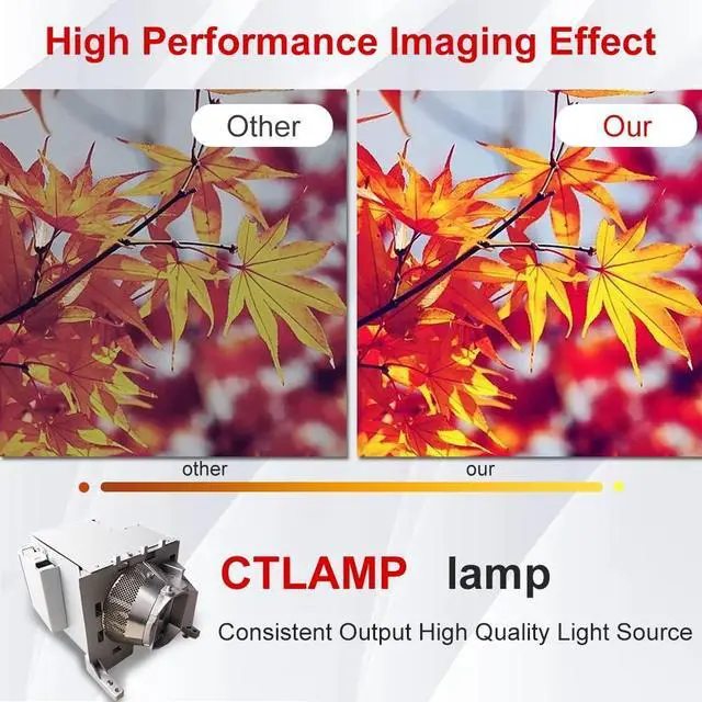 Alt view image 3 of 4 - CTLAMP A+ Quality BL-FU365A / SP.72109GC01 Replacement Projector Lamp Bulb with Housing Compatible with OPTOMA W515 EH515 WU515 W515T EH515T WU515T X515 EH515TST WU515TST EH515ST WU515ST