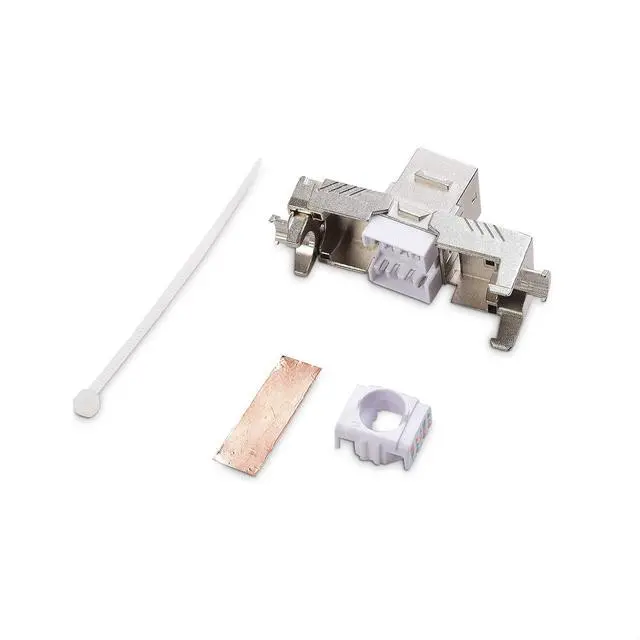 Alt view image 3 of 5 - Cable Matters [UL Listed] 5-Pack 40Gbps Shielded RJ45 Cat 8, Cat8 Keystone Jack for Patch Panel, Wall Plate
