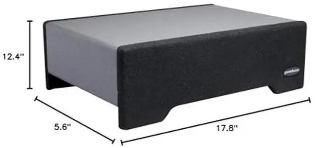 Alt view image 4 of 4 - PowerBass PS-ADF110T - 10" Single Loaded Amplified Down Firing Enclosure