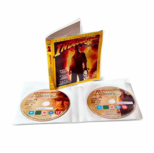 Main image of DJOIS by Tarifold - Protective Sleeve for Blu-Ray Disc Storage - 120 Micron Orange Peel Polypropylene - 50 Sleeves - 100 Unit Capacity - Durable - Made in Denmark